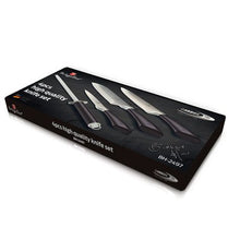 Load image into Gallery viewer, Berlinger Haus 4-Piece Stainless Steel Knife Set - Carbon Pro
