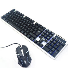 Load image into Gallery viewer, AOC KM100 Wired Gaming Keyboard &amp; 800DPI 6 Button Mouse Set - Black &amp; White

