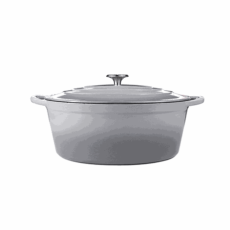 Chef Grey Cookware - Cast Iron 6.0l Oval Casserole