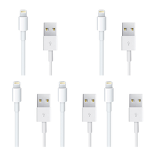 Load image into Gallery viewer, superb.™ iPhone USB Lightning Charging Cable - White (Pack of 5)
