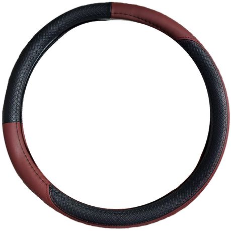 Steering Wheel Cover - Black and Tan Buy Online in Zimbabwe thedailysale.shop