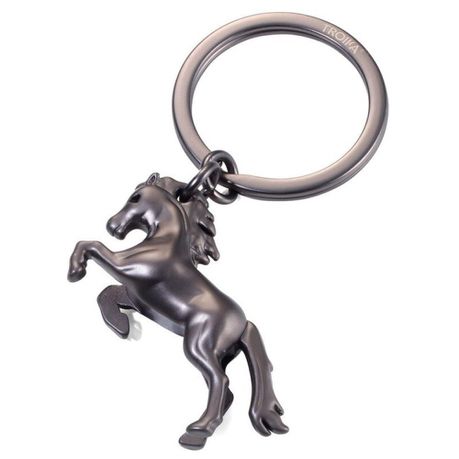 Troika Keyring Wild Horse on Chrome Split Keyring WILD HORSE Gunmetal Grey Buy Online in Zimbabwe thedailysale.shop
