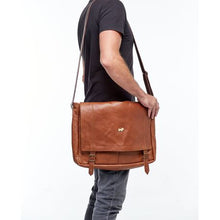 Load image into Gallery viewer, Brad Scott The Rocco Laptop Overnight Messenger Bag (Unisex)
