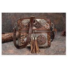 Load image into Gallery viewer, Bohemian Art Genuine Leather Handbag

