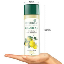 Load image into Gallery viewer, Biotique Bio Citron Stimulating Body Massage oil 200ml
