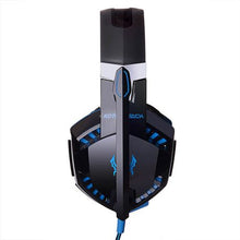 Load image into Gallery viewer, Gaming Headphones Kotion G2000 with Mic + Audio/Mic Splitter Cable - Blue
