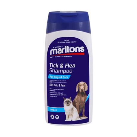 Marltons - Tick & Flea Shampoo - For Dogs & Cats - 500ml Buy Online in Zimbabwe thedailysale.shop