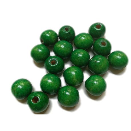 BEAD COOL - Wooden Bead - 16mm - 125pcs - Green Buy Online in Zimbabwe thedailysale.shop