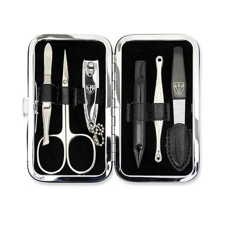Kellermann 3 Swords Manicure Set Faux Leather Case 7845 MC N Black 6 Piece Buy Online in Zimbabwe thedailysale.shop