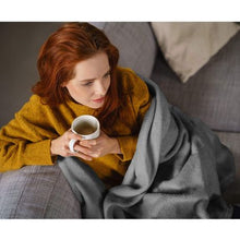 Load image into Gallery viewer, PediPocket Fleece Foot Blanket: Sewn in Foot Compartment Adult Light Grey
