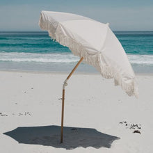 Load image into Gallery viewer, The Beach Bums Beach Umbrella - White
