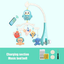 Load image into Gallery viewer, Baby Crib Mobile Rechargeable Remote Control Bed Bell Rattle Toy-Mint

