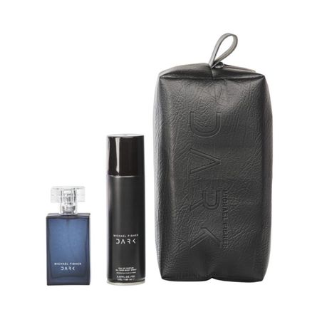 Michael Fisher Dark Toiletry Bag with EDP 50ml & EDP Body Spray 150ml