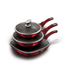 Load image into Gallery viewer, Berlinger Haus 6 Piece Marble Coating Cookware Set - Burgundy Metallic
