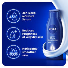 Load image into Gallery viewer, NIVEA Rich Nourishing Body Lotion for Dry Skin - 6 x 400 ml
