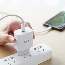 Load image into Gallery viewer, Hoco Smart Phone Fast Charge 20W PD3.0 Plug Adapter with Iphone 1M Cable

