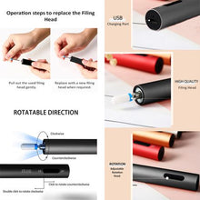 Load image into Gallery viewer, Portable Electric Nail File Drill
