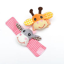 Load image into Gallery viewer, Bum Bum Baby Super Soft and Gentle Wrist Rattle (Pack of 2)
