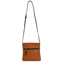 Load image into Gallery viewer, Finery Genuine Leather Cross Body - Toffee &amp; Brown
