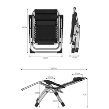 Load image into Gallery viewer, Folding Deck Chair with Cushion (SA-FC-001-BK-BR)
