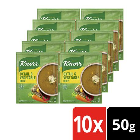 Knorr Oxtail & Vegetable Soup 10x50g Buy Online in Zimbabwe thedailysale.shop