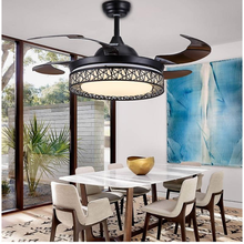Load image into Gallery viewer, Bird-Nest Style Ceiling Fan With Retractable Blades And Remote
