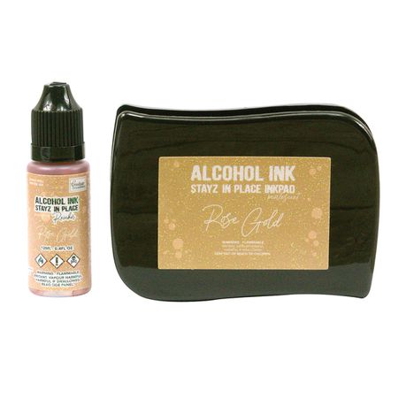 Stayz in Place Alchohol Ink Pad & Reinker (12ml) - Pearlescent - Gold Buy Online in Zimbabwe thedailysale.shop