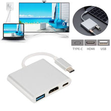 Load image into Gallery viewer, USB-C To 4K HD HDMI + USB3.0 Multifunctional 3 in 1 Adapter
