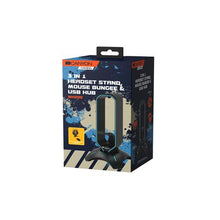Load image into Gallery viewer, Canyon Gaming Bungee 3-in-1 Headphone Stand 2 Port USB 7 RGB Color - Black
