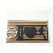 Load image into Gallery viewer, I Love Running Man Key Ring - Black
