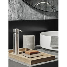 Load image into Gallery viewer, Blomus Scented Candle: Royal Leather in Grey Container Fraga 9cm Diameter
