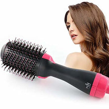 Load image into Gallery viewer, 2 in 1 Hair Dryer &amp; Straightening Brush - Black
