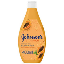 Load image into Gallery viewer, Johnson&#39;s Body Wash - Vita-Rich, Smoothing Papaya, 400ml x 6
