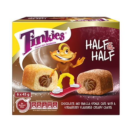 Tinkies - Half & Half Chocolate and Vanilla - 6 x 45g Buy Online in Zimbabwe thedailysale.shop