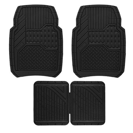 4 Piece Black All Season Rubber Floor Car Mat Buy Online in Zimbabwe thedailysale.shop
