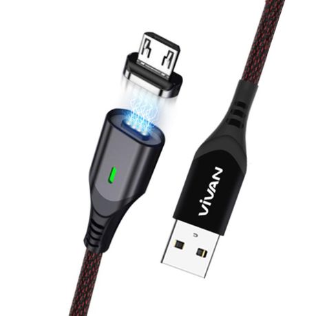 Vivan MGL100 Magnetic Charging Cable for Lightning 2.4A Buy Online in Zimbabwe thedailysale.shop