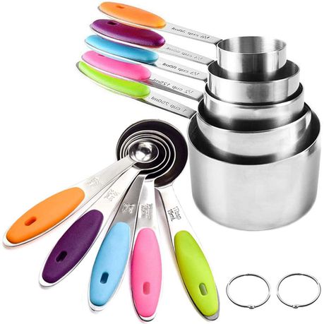10 Piece Measuring Cup and Spoon Set Buy Online in Zimbabwe thedailysale.shop