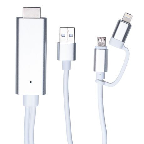 HDTV Cable - For Lightning and Micro USB Buy Online in Zimbabwe thedailysale.shop