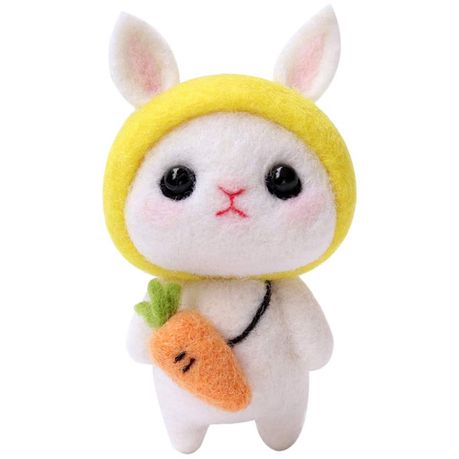 Cute Rabbit DIY Project Needles & Wool Craft Felting Starter Kit-Carrot Buy Online in Zimbabwe thedailysale.shop