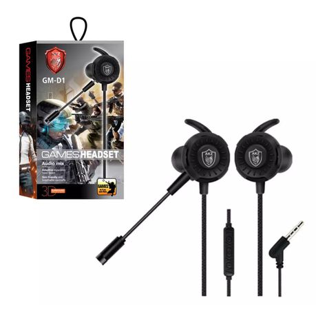 Gaming Headset with Mic GM- D1 - Black Buy Online in Zimbabwe thedailysale.shop
