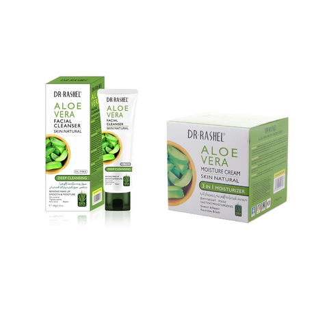 JDA Aloe Vera Facial Cleanser And Moisturizer Cream Set