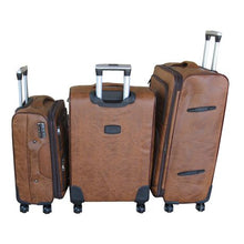 Load image into Gallery viewer, Nexco Luggage Bag Set of 3 PU Leather Suitcases 28' inch - Elephant Brown
