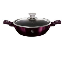 Load image into Gallery viewer, Berlinger Haus 28 cm Titan Coating Shallow Pot with Lid - Purple Eclipse
