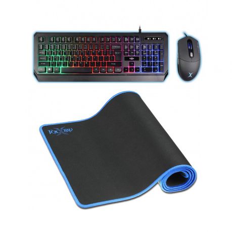 Foxxray Singularity USB Keyboard & Mouse and Tide Water Resistant Mousepad Buy Online in Zimbabwe thedailysale.shop