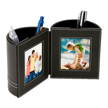 Load image into Gallery viewer, Dual Pen Holder with 2 Photo Frames
