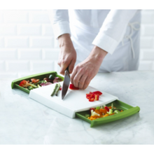 Load image into Gallery viewer, Chop &#39;n Clear Cutting Board Food Preparation

