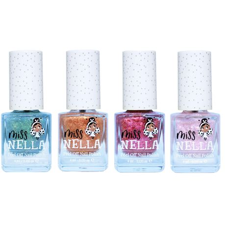 Miss Nella Magic Collection Glitter Nail Polish for kids, Set of 4 Buy Online in Zimbabwe thedailysale.shop