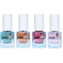 Load image into Gallery viewer, Miss Nella Magic Collection Glitter Nail Polish for kids, Set of 4
