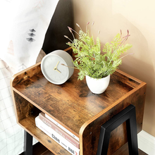 Load image into Gallery viewer, Retro Rustic Chic Industrial Nightstand Stackable Side Table
