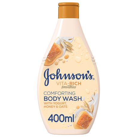 Johnson's Body Wash - Vita-Rich, Yogurt, Honey & Oats, 400ml x 6 Buy Online in Zimbabwe thedailysale.shop